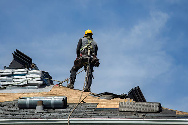 Professional Flat Roof Repair technician working in Edwardsville, PA